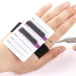 Acrylic Lashes Holder Pad Individual Eyelash Tablet with Bandage 7-14mm/8-15mm Eyelash Extensions Hand Plate Salon Makeup Tools – Image 2