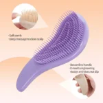 Brosse à cheveux démêlante magique, 1 pièce, paille de blé douce, peigne de Massage du cuir chevelu, antistatique, brosse de – Image 2