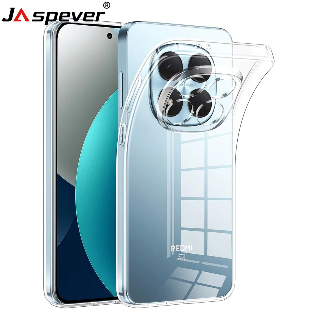 S38a9ab2b96f34f07933c46e98f394edeM.webp Ultra Thin Silicone Soft Case For Xiaomi Redmi Note 15 Pro Plus Pro+ 4G 5G Clear Transparent Shell Shockproof Slim TPU Cover – Image 1