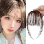Fake Air Bangs Hair Clip-In Extension Synthetic Hair Fake Fringe Natural False Hairpiece Women Clip in Bangs Hair Styling Tools – Image 2