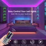 Led Strip Lights with 44 Key Remote Control 1m 5m 10m 20m RGB Tape Led Wall Room for Home Bedroom Party Decor TV Backlight – Image 2