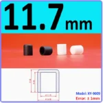  White Silicone rubber cover round steel pipe sleeve end protective cap anti-collision and high temperature resistant 3~68.5mm – Image 16