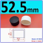  White Silicone rubber cover round steel pipe sleeve end protective cap anti-collision and high temperature resistant 3~68.5mm – Image 23