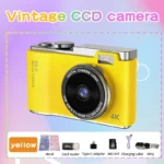 Digital Camera 4K HD Kid Camera 48MP Autofocus Vlogging Camera 2.4 Inch Retro Fashion Portable Video Camcorder for Beginners – Image 7