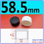  White Silicone rubber cover round steel pipe sleeve end protective cap anti-collision and high temperature resistant 3~68.5mm – Image 42