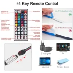 Led Strip Lights with 44 Key Remote Control 1m 5m 10m 20m RGB Tape Led Wall Room for Home Bedroom Party Decor TV Backlight – Image 5