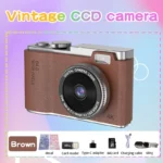 Digital Camera 4K HD Kid Camera 48MP Autofocus Vlogging Camera 2.4 Inch Retro Fashion Portable Video Camcorder for Beginners – Image 9