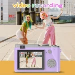 Digital Camera 4K HD Kid Camera 48MP Autofocus Vlogging Camera 2.4 Inch Retro Fashion Portable Video Camcorder for Beginners – Image 3