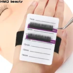 Acrylic Lashes Holder Pad Individual Eyelash Tablet with Bandage 7-14mm/8-15mm Eyelash Extensions Hand Plate Salon Makeup Tools