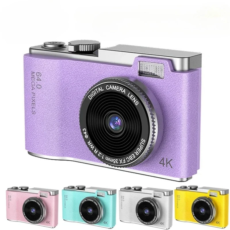 S88de4676c050499087b1c1bb20a24741h.webp Digital Camera 4K HD Kid Camera 48MP Autofocus Vlogging Camera 2.4 Inch Retro Fashion Portable Video Camcorder for Beginners – Image 1