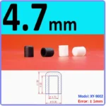  White Silicone rubber cover round steel pipe sleeve end protective cap anti-collision and high temperature resistant 3~68.5mm – Image 30
