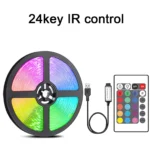 Led Strip Lights with 44 Key Remote Control 1m 5m 10m 20m RGB Tape Led Wall Room for Home Bedroom Party Decor TV Backlight – Image 8