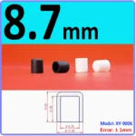  White Silicone rubber cover round steel pipe sleeve end protective cap anti-collision and high temperature resistant 3~68.5mm – Image 13