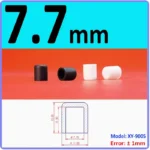  White Silicone rubber cover round steel pipe sleeve end protective cap anti-collision and high temperature resistant 3~68.5mm – Image 11