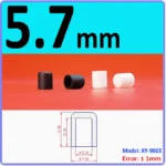  White Silicone rubber cover round steel pipe sleeve end protective cap anti-collision and high temperature resistant 3~68.5mm – Image 35