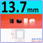  White Silicone rubber cover round steel pipe sleeve end protective cap anti-collision and high temperature resistant 3~68.5mm – Image 10