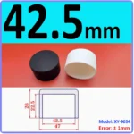  White Silicone rubber cover round steel pipe sleeve end protective cap anti-collision and high temperature resistant 3~68.5mm – Image 9