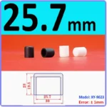 White Silicone rubber cover round steel pipe sleeve end protective cap anti-collision and high temperature resistant 3~68.5mm – Image 12
