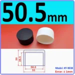  White Silicone rubber cover round steel pipe sleeve end protective cap anti-collision and high temperature resistant 3~68.5mm – Image 19