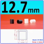  White Silicone rubber cover round steel pipe sleeve end protective cap anti-collision and high temperature resistant 3~68.5mm – Image 15