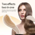 Brosse à cheveux démêlante magique, 1 pièce, paille de blé douce, peigne de Massage du cuir chevelu, antistatique, brosse de – Image 3