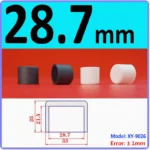  White Silicone rubber cover round steel pipe sleeve end protective cap anti-collision and high temperature resistant 3~68.5mm – Image 22