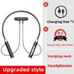 Wireless Bluetooth Earphones Neckband Headphones Gaming Stereo Sports Headset Halter Waterproof Magnetic Earbud with LED Display – Image 8