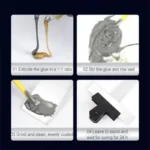 Home High Temperature Glue For Metal Welding Strength Repair Resistant Magic AB A Plastic Wood B Adhesive Purpose Bi Component – Image 2