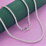 Collier femme en argent 925, chaîne 2 mm, 40–75 cm, bijou tendance – Image 2