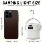 Solar Camping Lantern USB Rechargeable Outdoor Portable Waterproof Emergency Light for Hiking Backpacking Tent Activities – Image 6