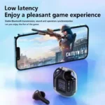 T2 Tws Wireless Bluetooth Headset Transparent Headphones ENC Power Digital Display Stereo Sound Earphones for All Smartphones – Image 5