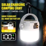 Solar Camping Lantern USB Rechargeable Outdoor Portable Waterproof Emergency Light for Hiking Backpacking Tent Activities