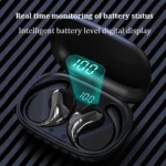 Bluetooth 5.4 Ear Hook Headphones TWS Wireless Earphones HiFi Stereo Waterproof Headsets LED Display Long Standby Touch Earbuds – Image 2
