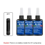 Highly transparent UV glue, waterproof, UV-enhanced curing, used for handicraft production, DIY models. (with ultraviolet lamp) – Image 9