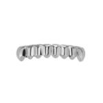 Glossy Finish Teeth Grillz Top Bottom Set Anti Slip Eco-friendly Copper Teeth Grillz Caps Gold Silver Teeth Jewelry Events – Image 9