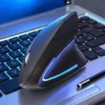 HOMEFISH Vertical Mouse Ergonomic 2.4GHz Wireless Optical Mice 3 Adjustable DPI 800/1200/1600 6 Buttons for Laptop PC Computer – Image 2