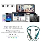 Wireless Bluetooth Earphones Neckband Headphones Gaming Stereo Sports Headset Halter Waterproof Magnetic Earbud with LED Display – Image 6