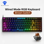 MACHENIKE K500 Mechanical Keyboard Wired Gaming Keyboard K500-B94 Hot Swappable 94 Keys 90% Layout RGB BackLight for PC Laptop – Image 11