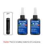 Highly transparent UV glue, waterproof, UV-enhanced curing, used for handicraft production, DIY models. (with ultraviolet lamp) – Image 11