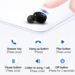 New Wireless Earphones Bluetooth 5.0 Headphones With Mic in-Ear Sports Waterproof TWS Earbuds Bluetooth Handsfree Single Headset – Image 2