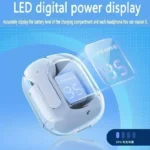 T2 Tws Wireless Bluetooth Headset Transparent Headphones ENC Power Digital Display Stereo Sound Earphones for All Smartphones – Image 4