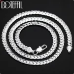 Collier en argent 925, chaîne 6 mm, 40–60 cm, homme & femme, idéal mariage, fiançailles ou cadeau. – Image 5
