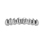 Glossy Finish Teeth Grillz Top Bottom Set Anti Slip Eco-friendly Copper Teeth Grillz Caps Gold Silver Teeth Jewelry Events – Image 11