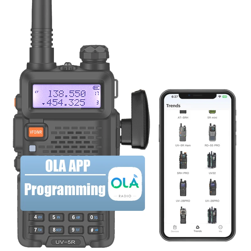 S418fd362b7a64c19960569bef8da5aa8o.webp Wireless Bluetooth Walkie Talkie Programmer Adapter for Baofeng UV-5R UV-82 BF-888S UV-5RH Two Way Radio K-Plug App Frequency Wr – Image 1
