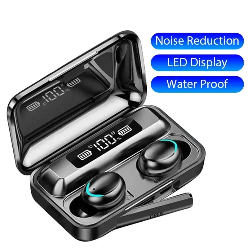 S475fd1261d3d46c8bda3c1f9e2f184f8H.webp F9 Wireless Earphones LED Dislpaly Binaural TWS Wireless Bluetooth Headset Waterproof Noise Reduction Bluetooth Headphones – Image 1