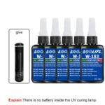 Highly transparent UV glue, waterproof, UV-enhanced curing, used for handicraft production, DIY models. (with ultraviolet lamp) – Image 8