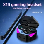 X15 TWS Wireless Bluetooth Headset LED Display Gamer Earbuds with Mic Wireless Headphones Noise Cancelling Bluetooth Earphones – Image 4