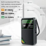 Battery Operated Radio FM AM SW Radio Built-in Speaker Pointer Pocket Radio Type-C Rechargeable with HD Display Screen for Elder – Image 3