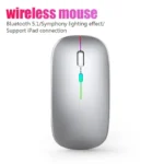 Wireless Mouse RGB Rechargeable Bluetooth Mice Wireless Computer Mause LED Backlit Ergonomic Gaming Mouse for Laptop PC 3600DPI – Image 3