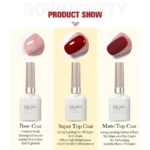 1/2pcs Base Coat Top Coat And Reinforcement For Nails,Long Lasting Clear Rubber Coat LED UV Strengthen Nails High Top Finish Gel – Image 5